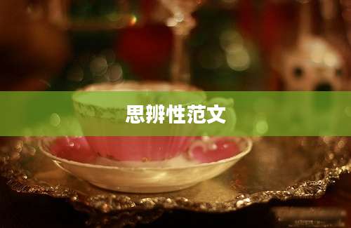 思辨性范文