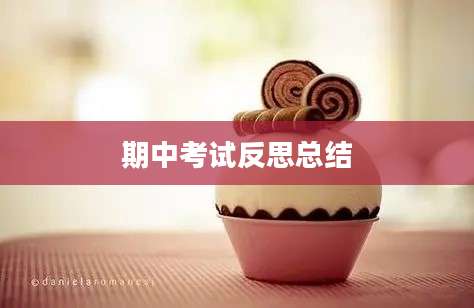 期中考试反思总结