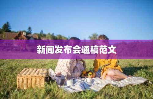 新闻发布会通稿范文