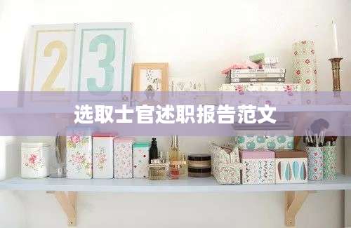 选取士官述职报告范文