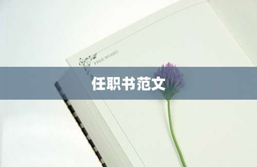 任职书范文
