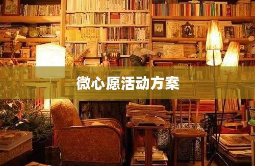 微心愿活动方案