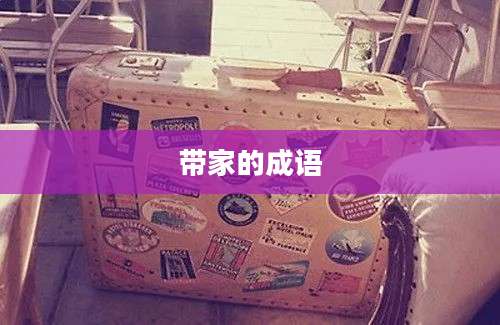 带家的成语