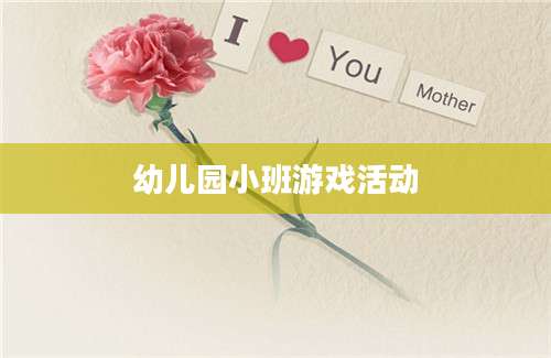 幼儿园小班游戏活动