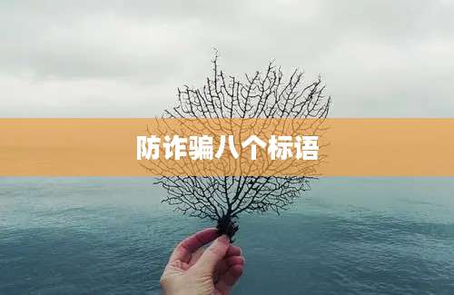 防诈骗八个标语