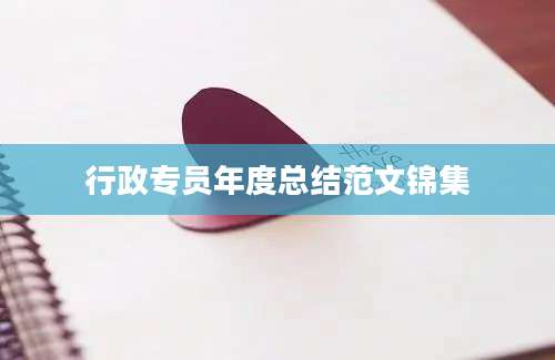 行政专员年度总结范文锦集