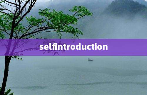 selfintroduction