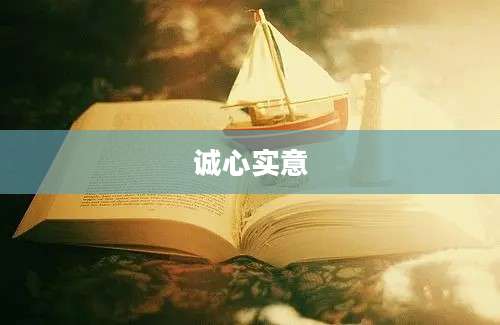 诚心实意
