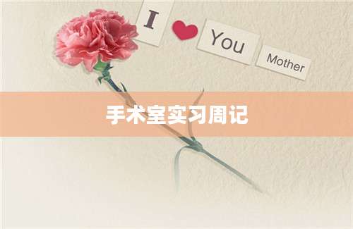 手术室实习周记