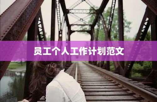 员工个人工作计划范文