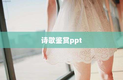 诗歌鉴赏ppt