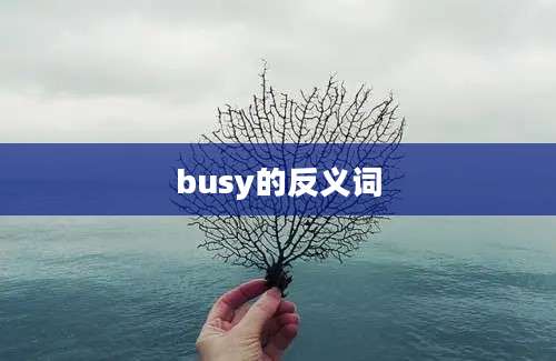 busy的反义词