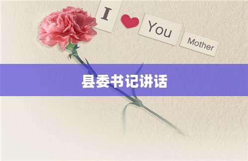 县委书记讲话