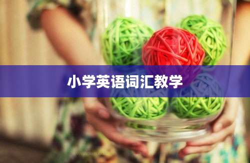 小学英语词汇教学