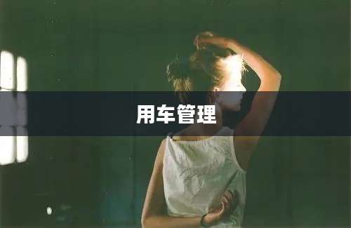 用车管理