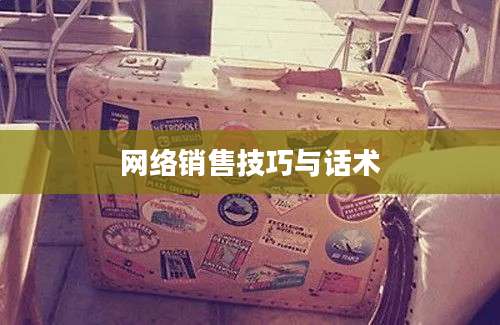 网络销售技巧与话术