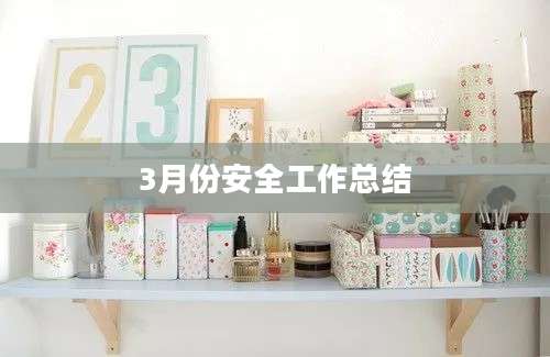 3月份安全工作总结