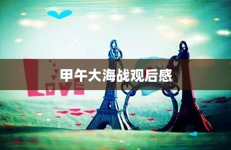 甲午大海战观后感
