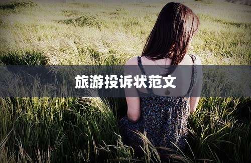 旅游投诉状范文