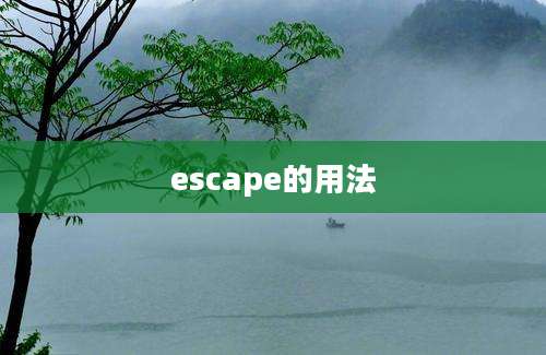 escape的用法