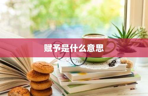 赋予是什么意思