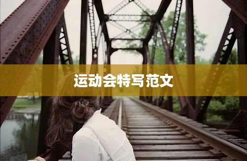 运动会特写范文