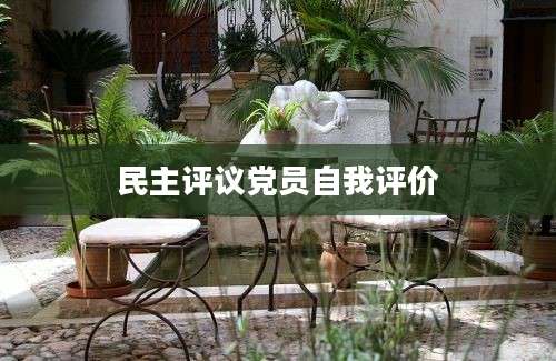 民主评议党员自我评价