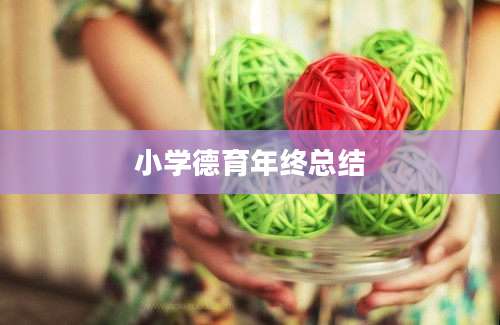 小学德育年终总结
