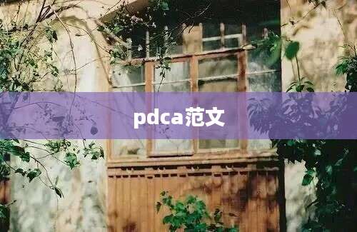 pdca范文