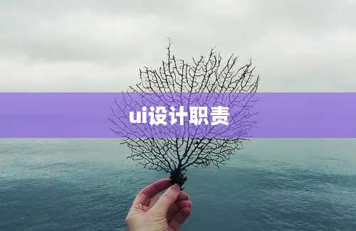 ui设计职责
