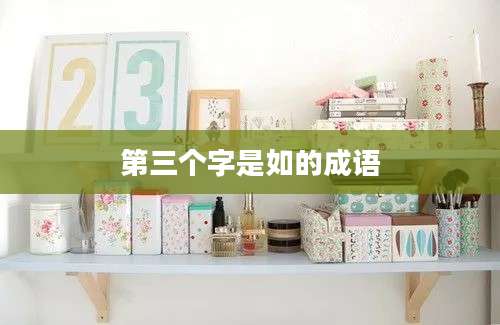第三个字是如的成语