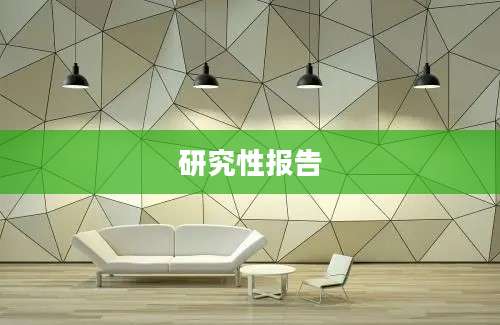研究性报告