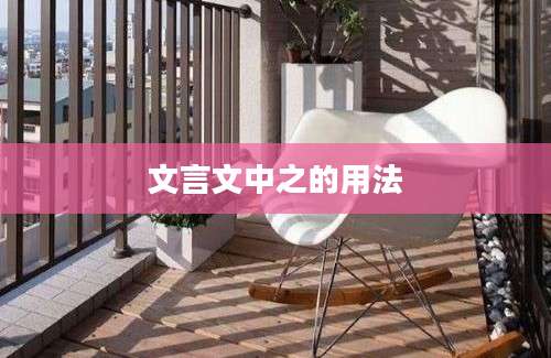 文言文中之的用法