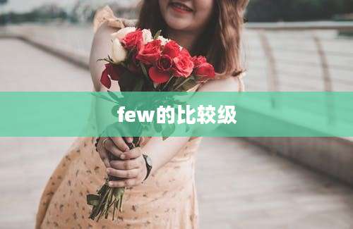 few的比较级