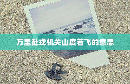 万里赴戎机关山度若飞的意思