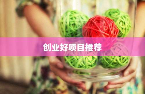 创业好项目推荐