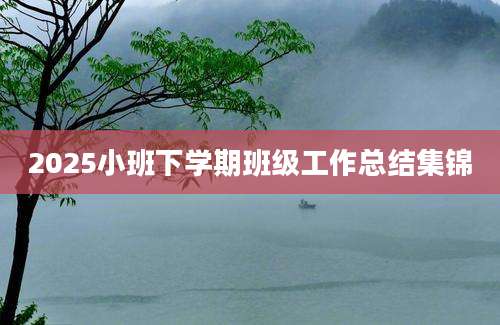 2025小班下学期班级工作总结集锦