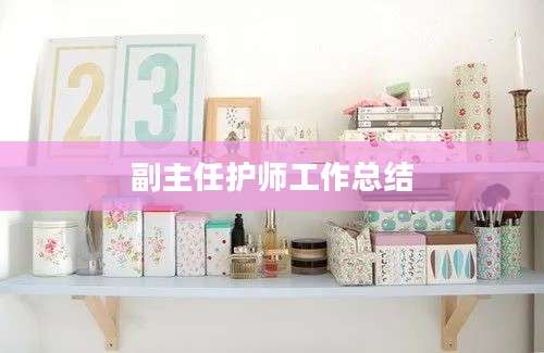 副主任护师工作总结