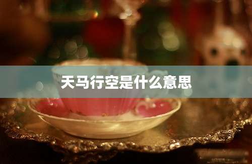 天马行空是什么意思