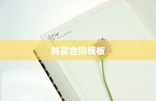 购买合同模板