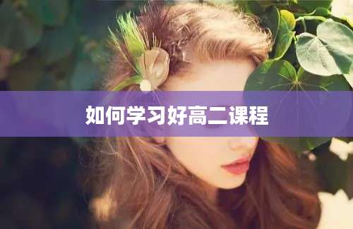 如何学习好高二课程