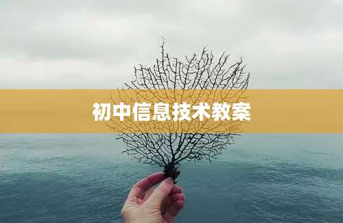 初中信息技术教案