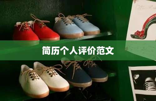 简历个人评价范文