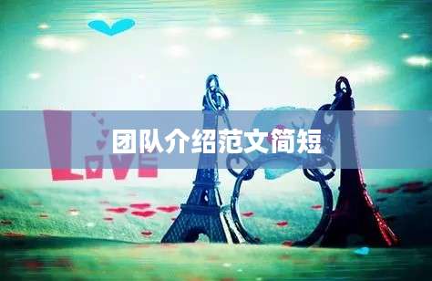团队介绍范文简短