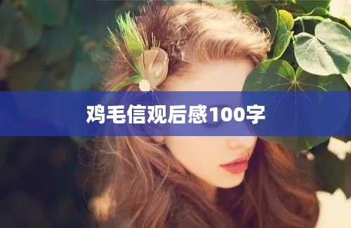 鸡毛信观后感100字