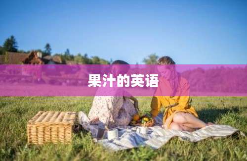 果汁的英语