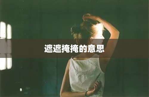 遮遮掩掩的意思