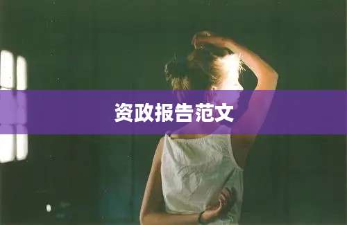 资政报告范文