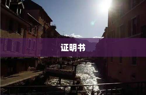 证明书