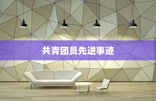 共青团员先进事迹